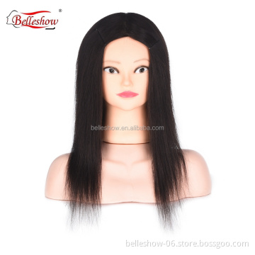 Hot sell wholesale 100% human hair natural  cuticle aligned human hair wig model cheap nature color  wig modle